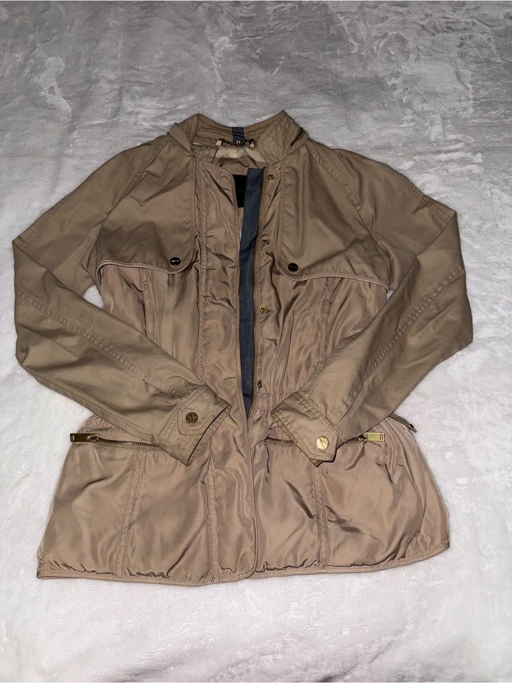 Zara Women's Utility Jacket - Taupe